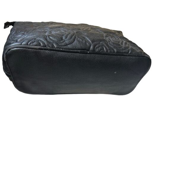 VTG Betsey Johnson Embossed Rose Tote – Y2K Chic Meets Edgy Romance - Picture 4 of 9